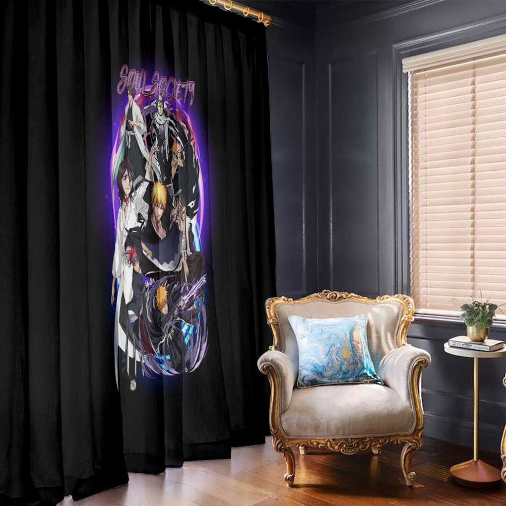 Soul Society Rescue Arc Bleach Window Curtain Japan Anime Style