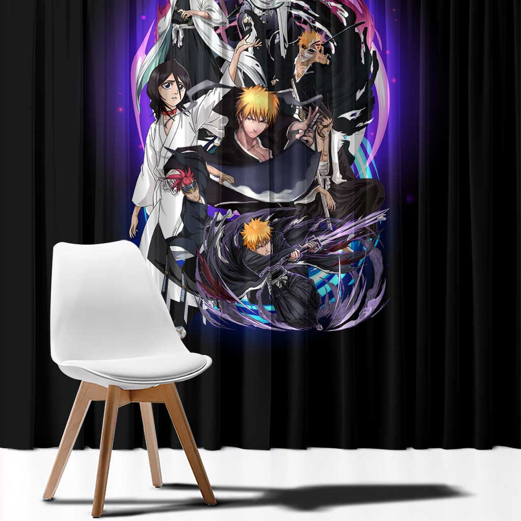 Soul Society Rescue Arc Bleach Window Curtain Japan Anime Style