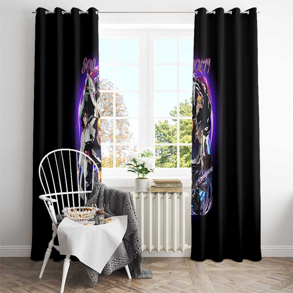 Soul Society Rescue Arc Bleach Window Curtain Japan Anime Style
