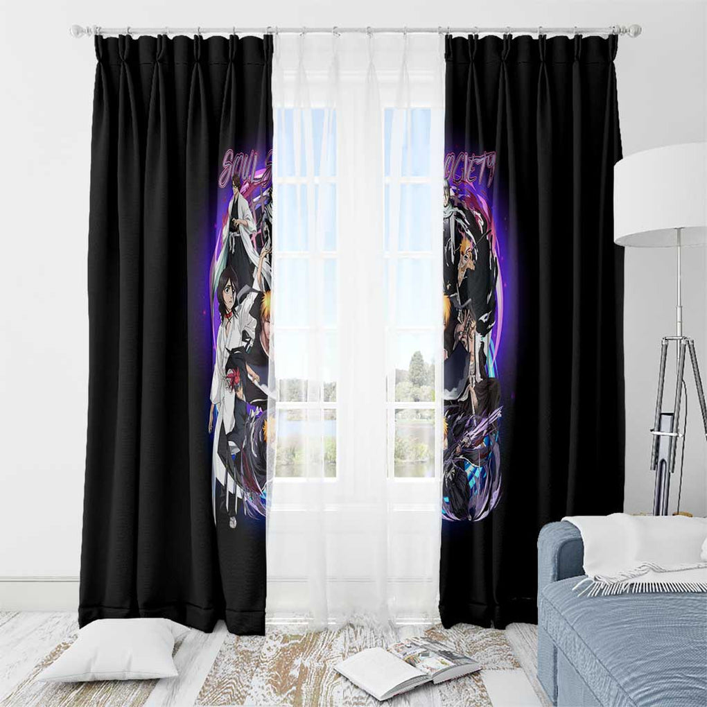Soul Society Rescue Arc Bleach Window Curtain Japan Anime Style