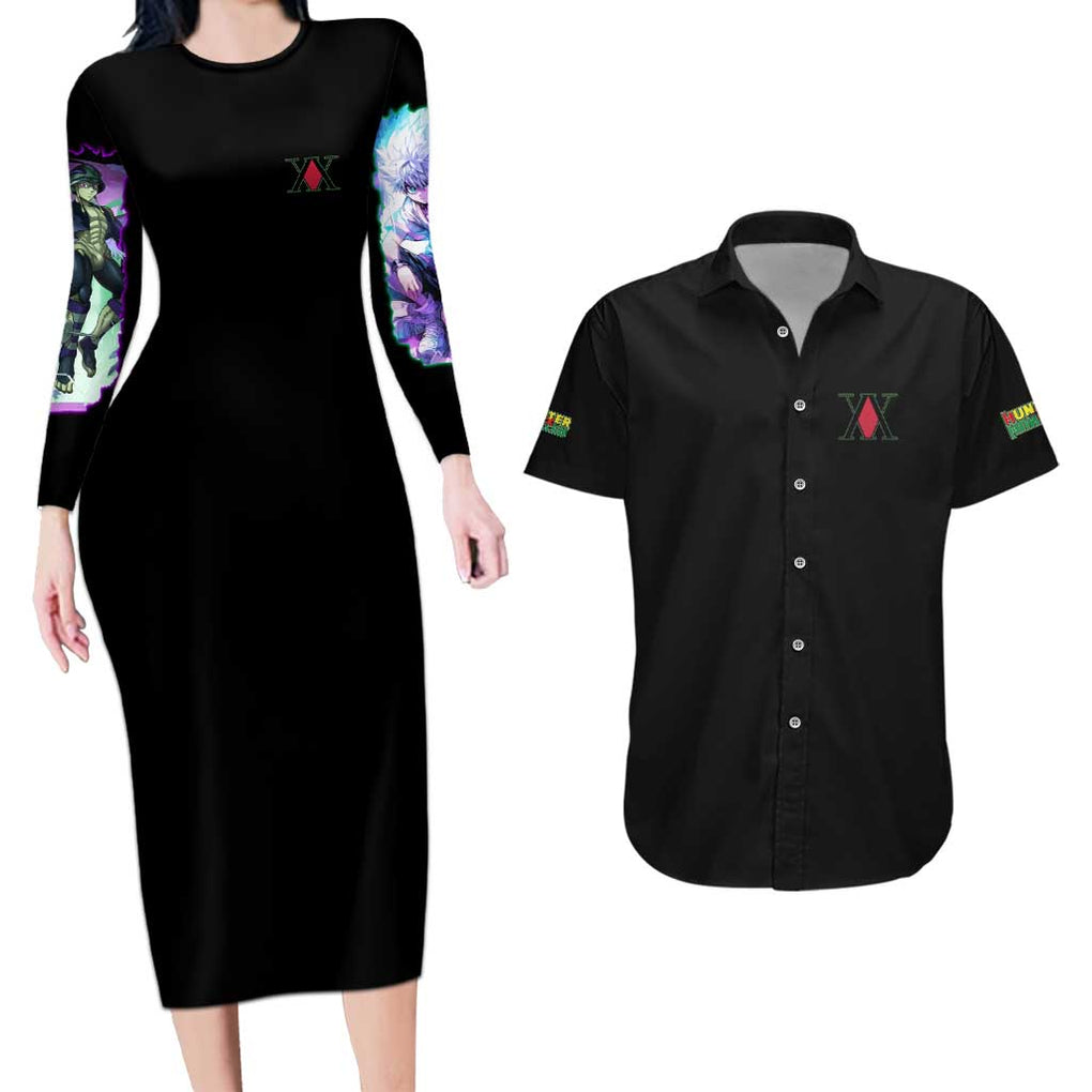 Chimera Ant Arc Hunter x Hunter Couples Matching Long Sleeve Bodycon Dress and Hawaiian Shirt Japan Anime Style