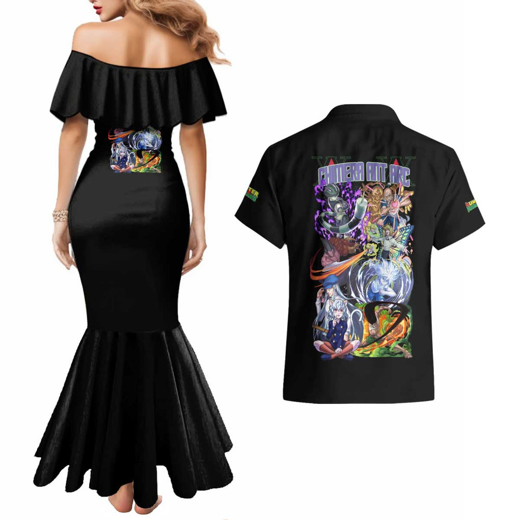 Chimera Ant Arc Hunter x Hunter Couples Matching Mermaid Dress and Hawaiian Shirt Japan Anime Style