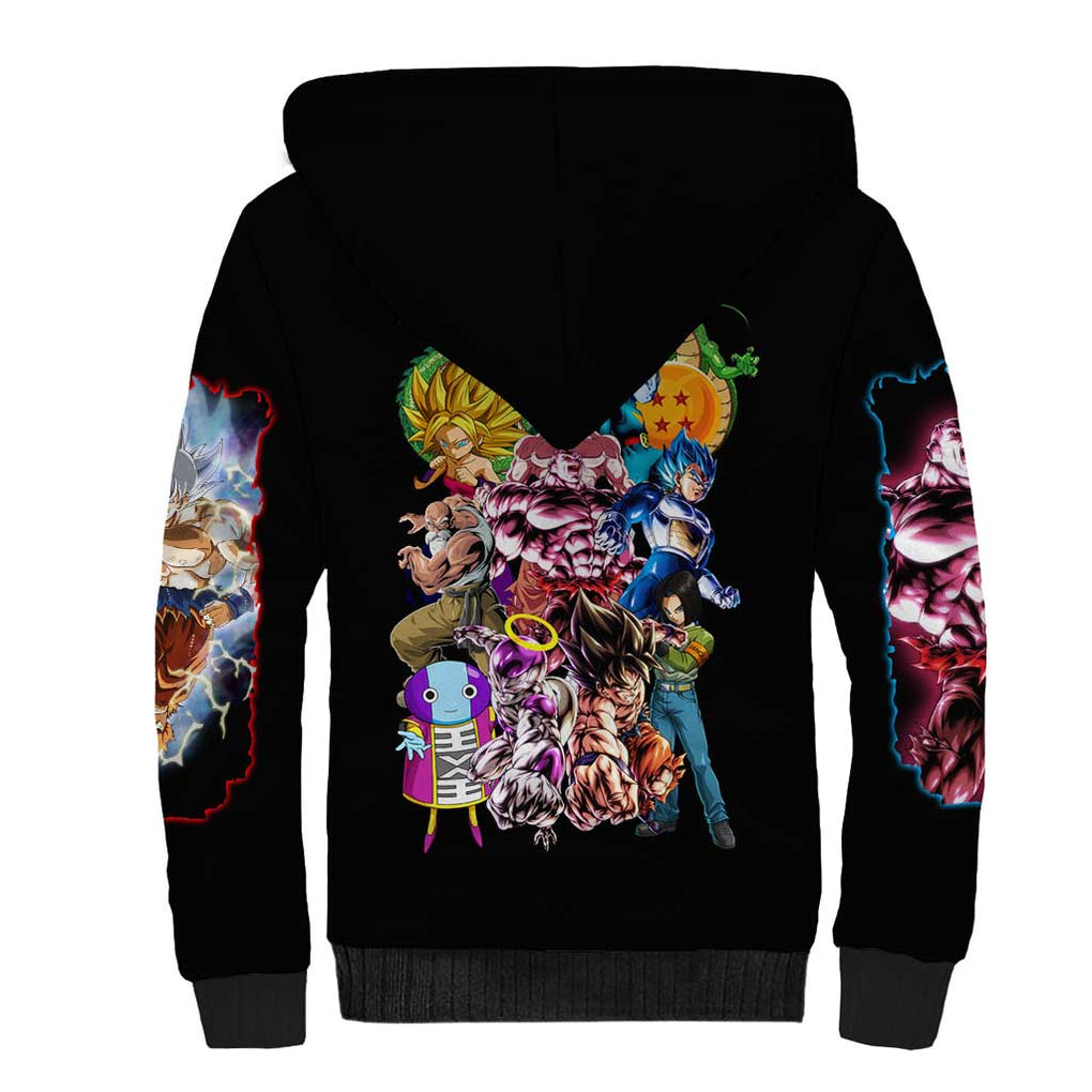 Tournament of Power Dragon Ball Z Sherpa Hoodie Japan Anime Style