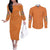 Jackie Chan Adventure Couples Matching Off The Shoulder Long Sleeve Dress and Long Sleeve Button Shirt Japan Anime Style