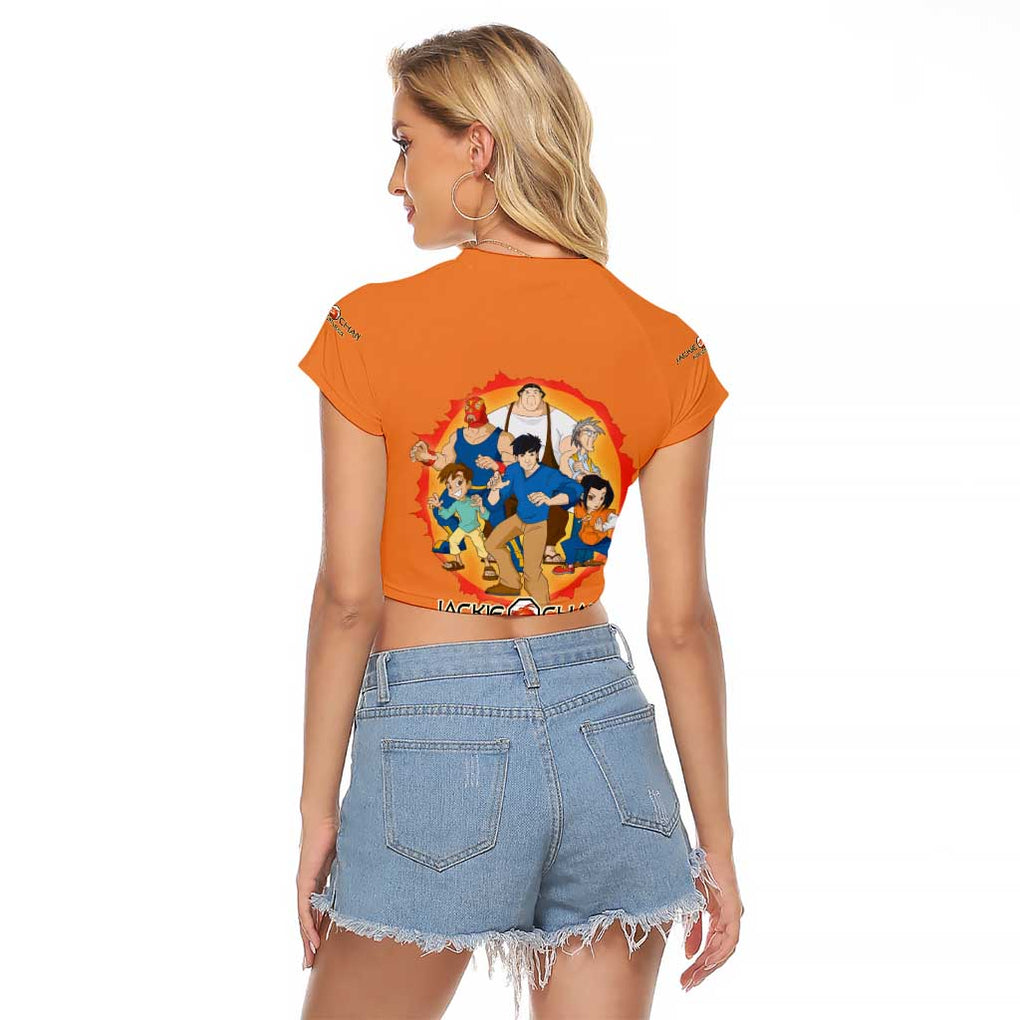 Jackie Chan Adventure Raglan Cropped T Shirt Japan Anime Style