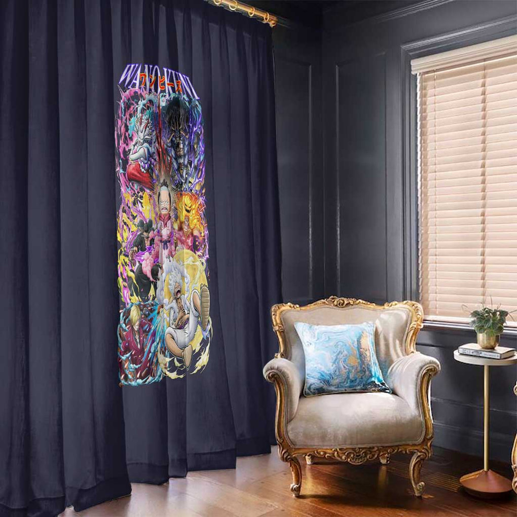 Wano Kuni One Piece Window Curtain Japan Anime Style