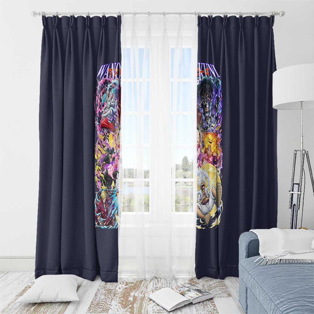 Wano Kuni One Piece Window Curtain Japan Anime Style