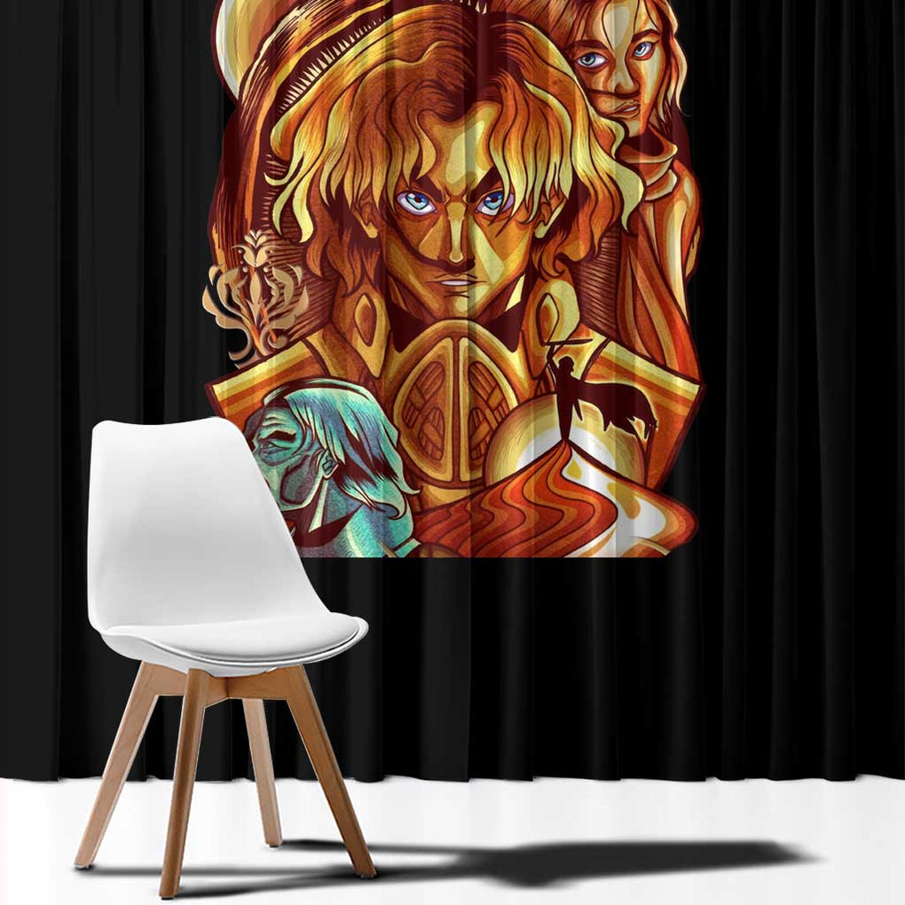 Dune Window Curtain Japan Anime Style