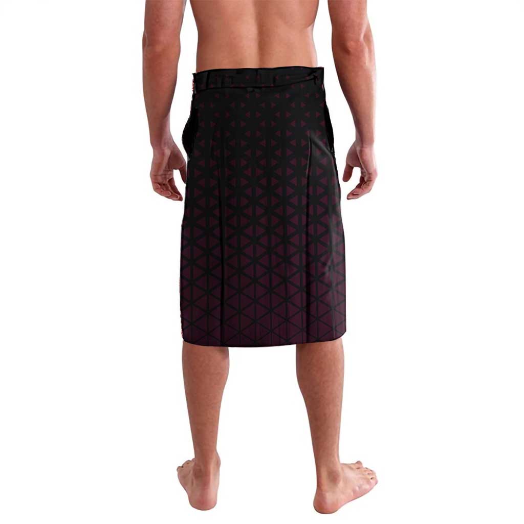 Boa Hancock One Piece Basketball Theme Maroon and Black Design Lavalava with Serpent Emblem and Dynamic Pose - The Mazicc