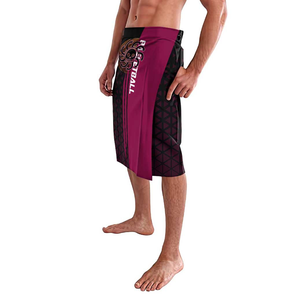 Boa Hancock One Piece Basketball Theme Maroon and Black Design Lavalava with Serpent Emblem and Dynamic Pose - The Mazicc