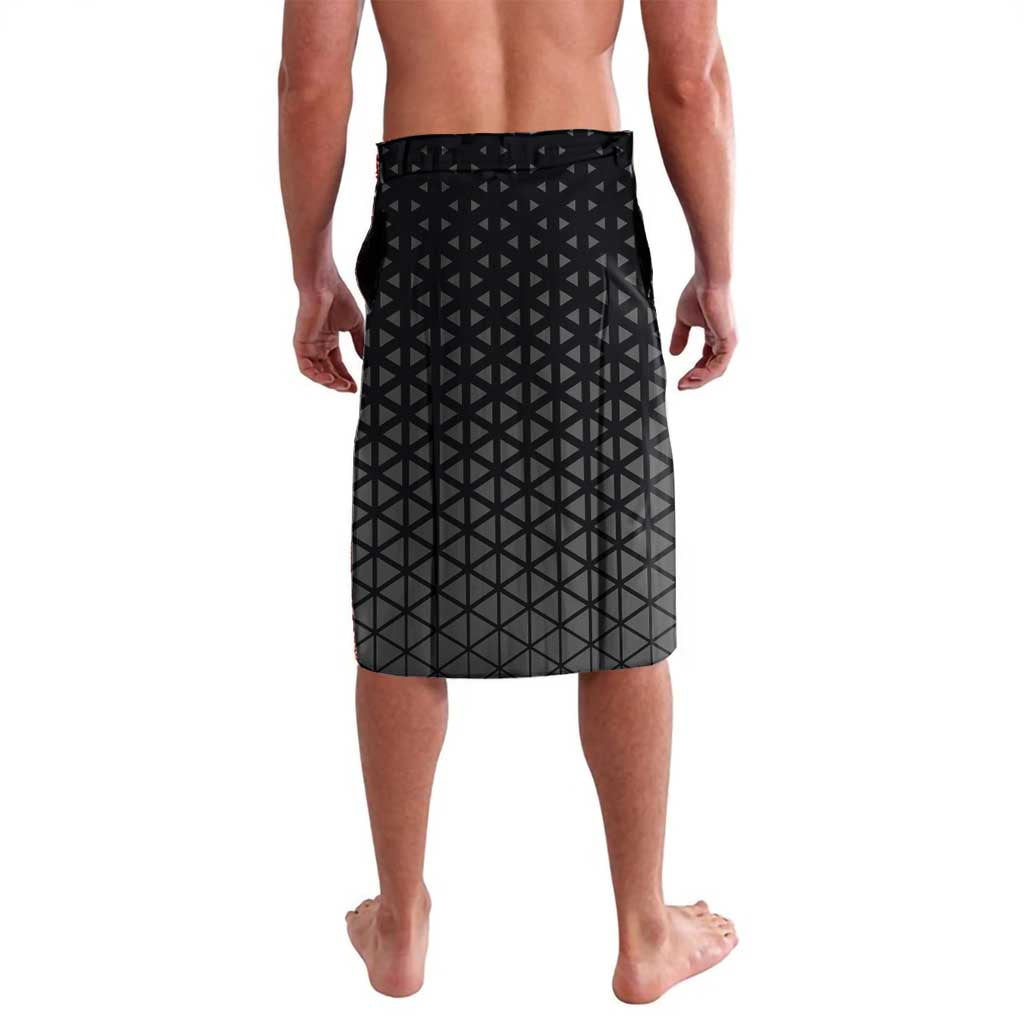 Bartholomew Kuma One Piece Basketball Crossover Design Lavalava with Monochrome Geometric Background and Dynamic Pose - The Mazicc