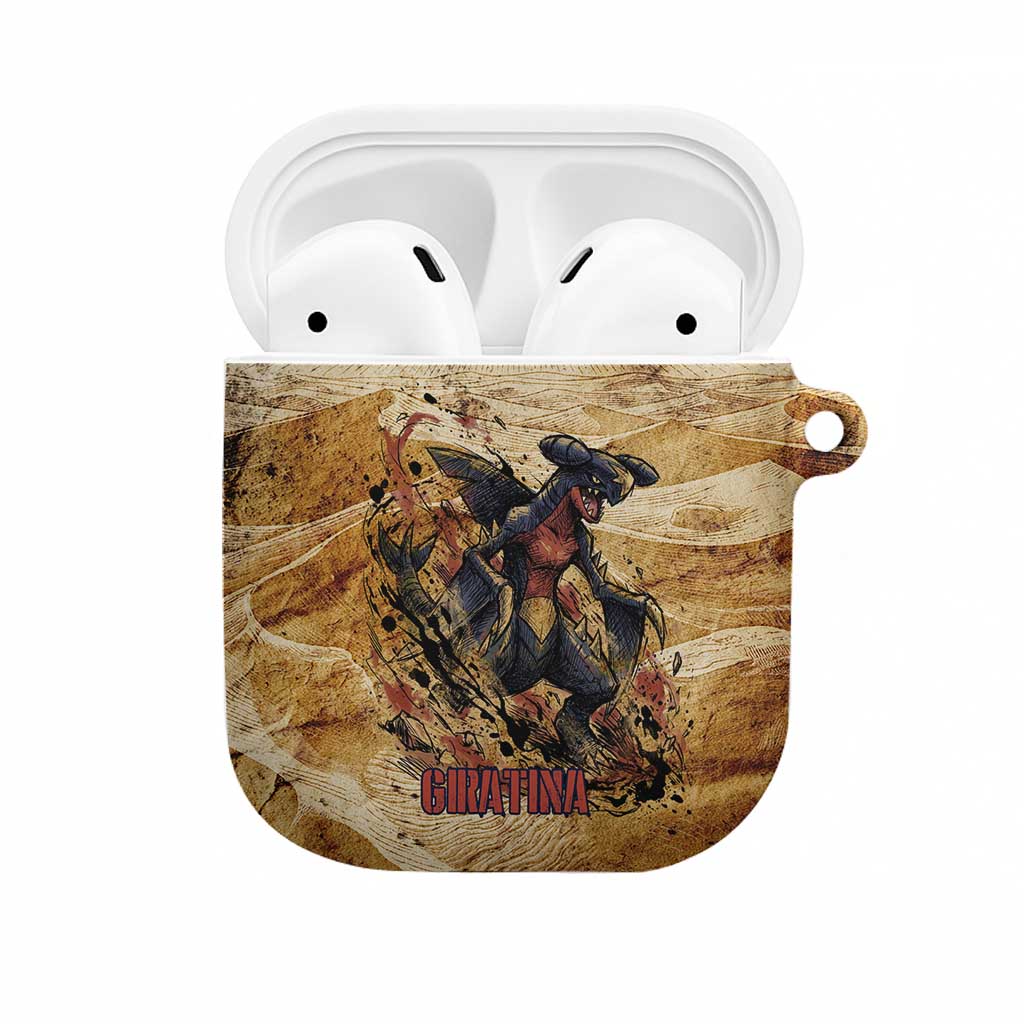 The Desert Apex Giratina AirPods Case Grunge Ink Sandstorm Art