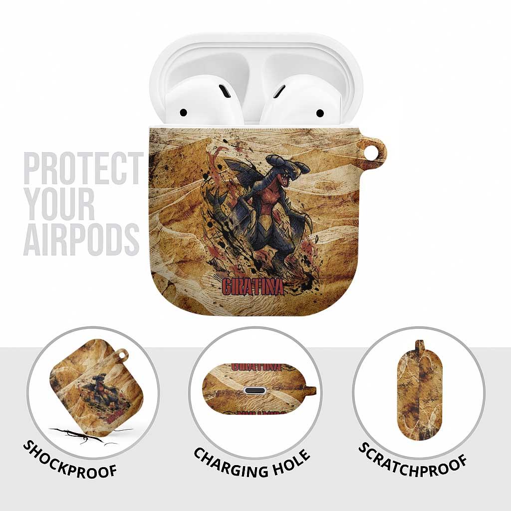 The Desert Apex Giratina AirPods Case Grunge Ink Sandstorm Art