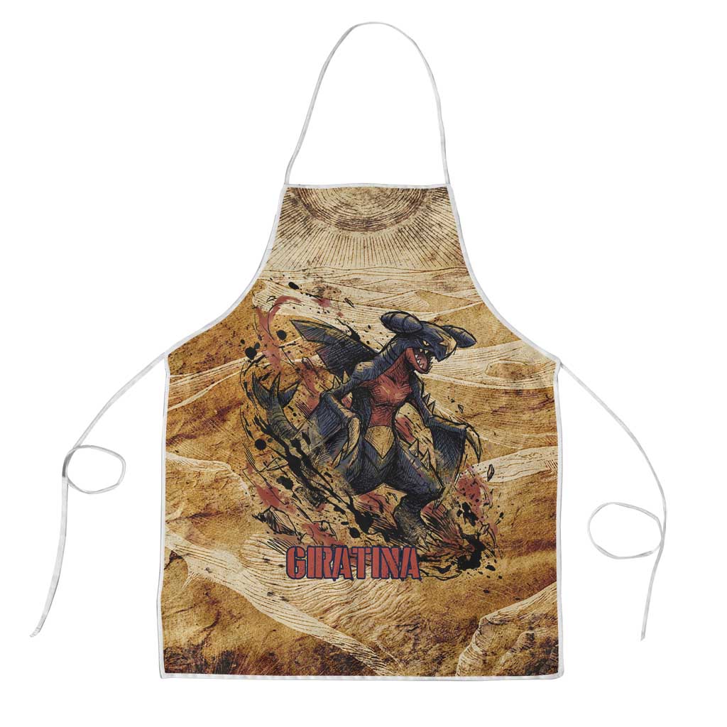 The Desert Apex Giratina Apron Grunge Ink Sandstorm Art