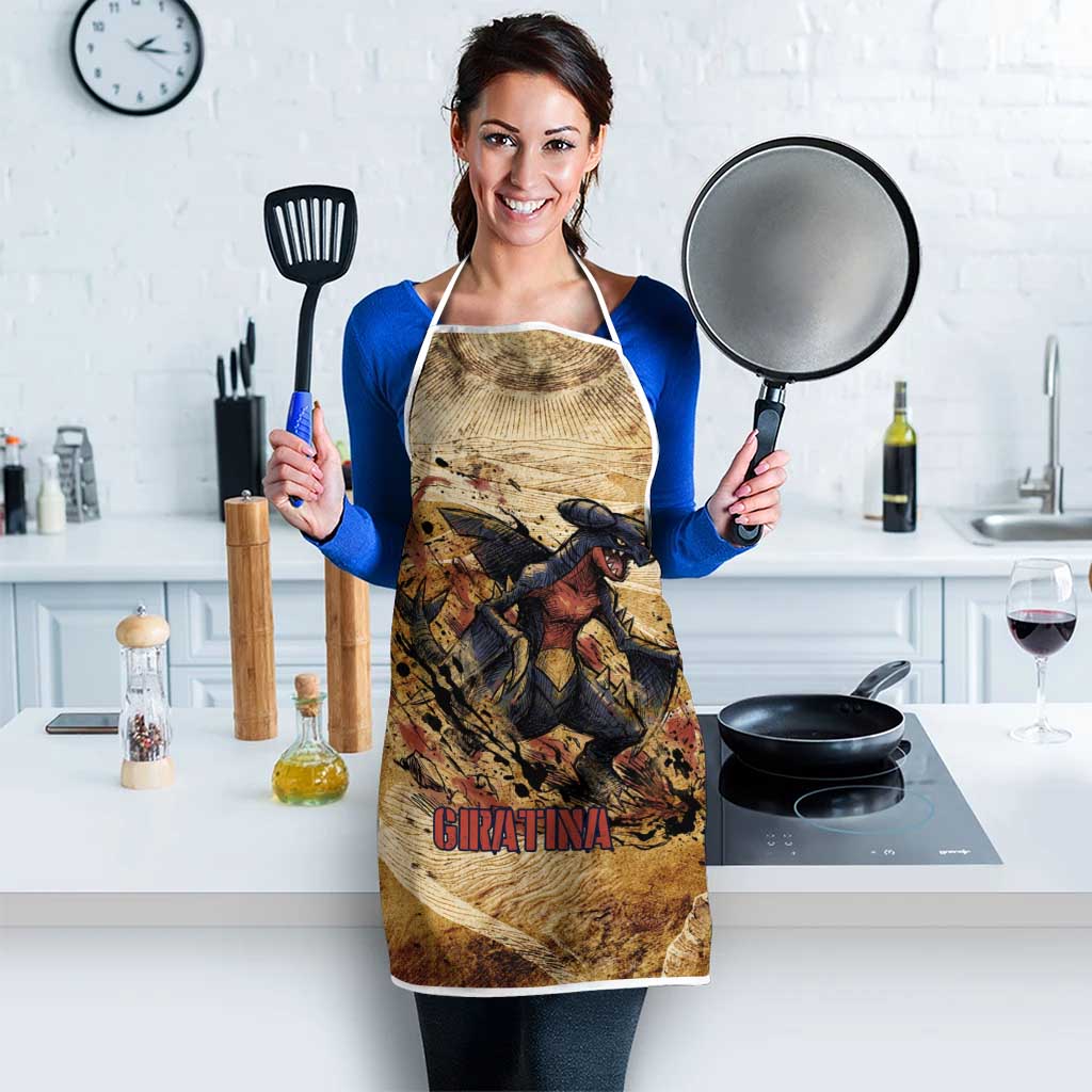 The Desert Apex Giratina Apron Grunge Ink Sandstorm Art