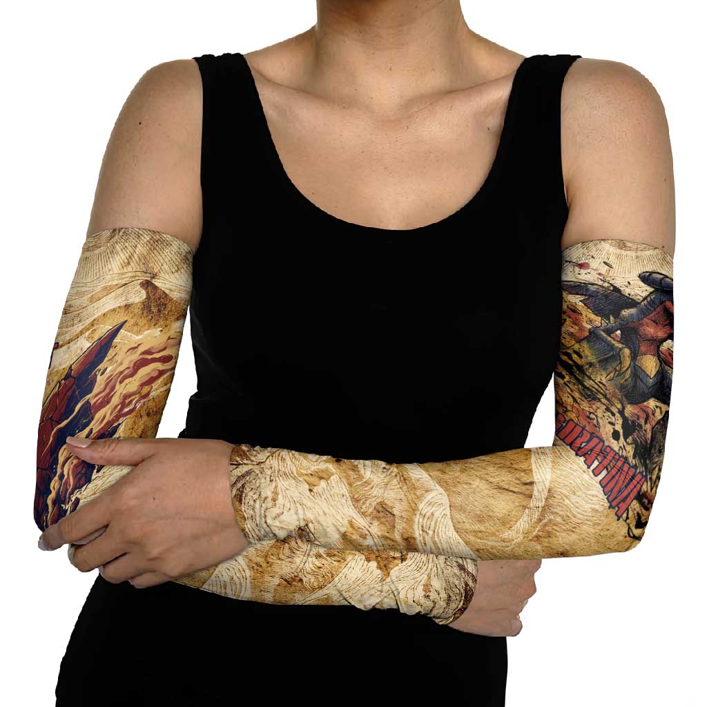 The Desert Apex Giratina Arm Sleeves Grunge Ink Sandstorm Art