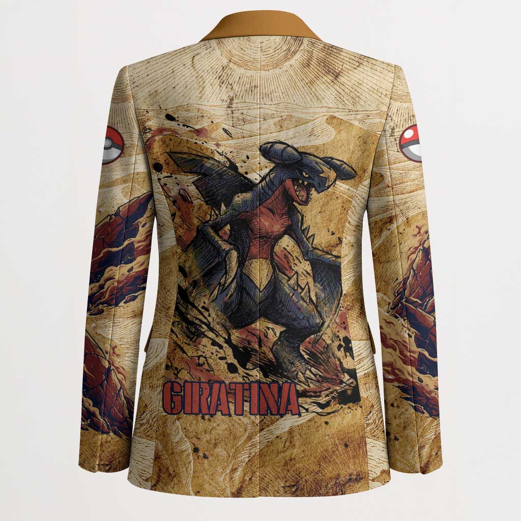The Desert Apex Giratina Blazer Grunge Ink Sandstorm Art