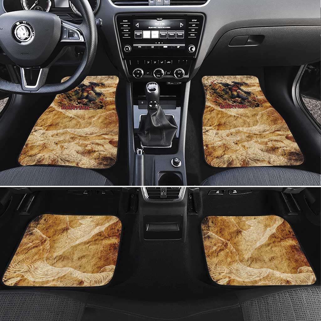 The Desert Apex Giratina Car Mats Grunge Ink Sandstorm Art