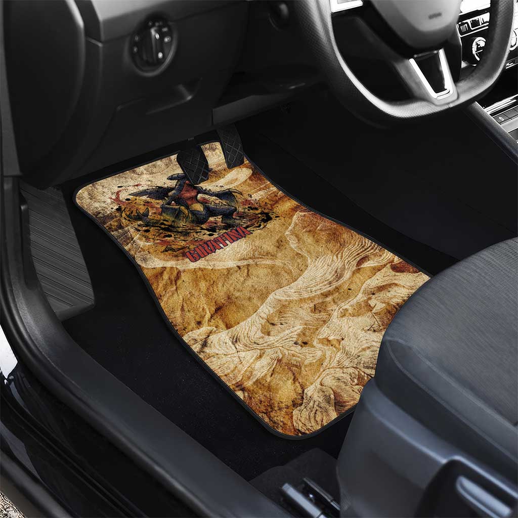 The Desert Apex Giratina Car Mats Grunge Ink Sandstorm Art