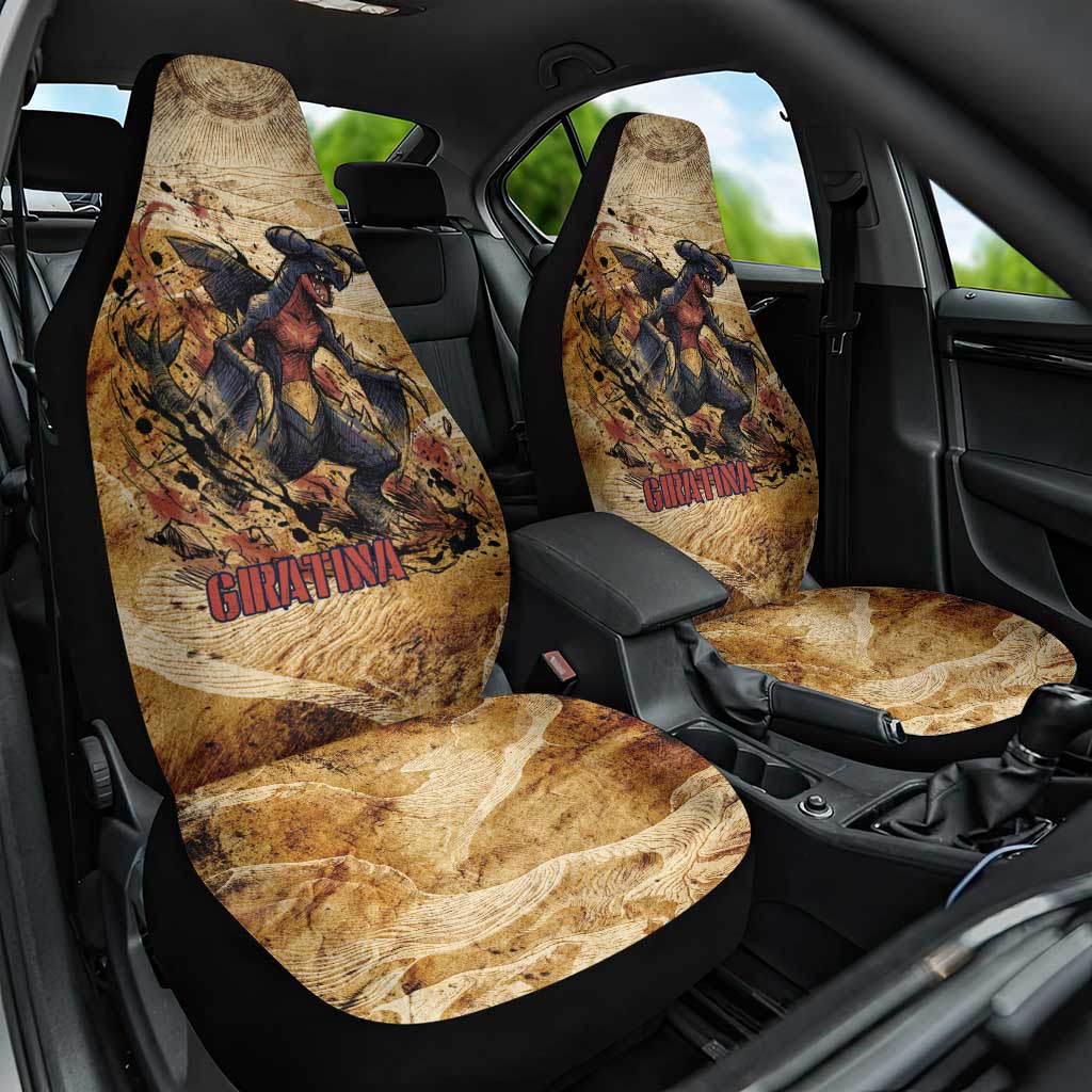 The Desert Apex Giratina Car Seat Cover Grunge Ink Sandstorm Art