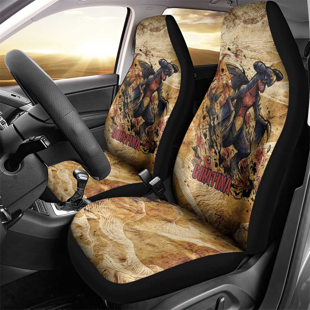 The Desert Apex Giratina Car Seat Cover Grunge Ink Sandstorm Art