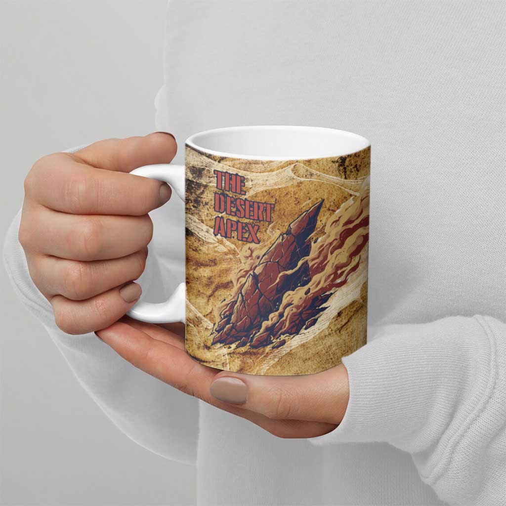 The Desert Apex Giratina Ceramic Mug Grunge Ink Sandstorm Art