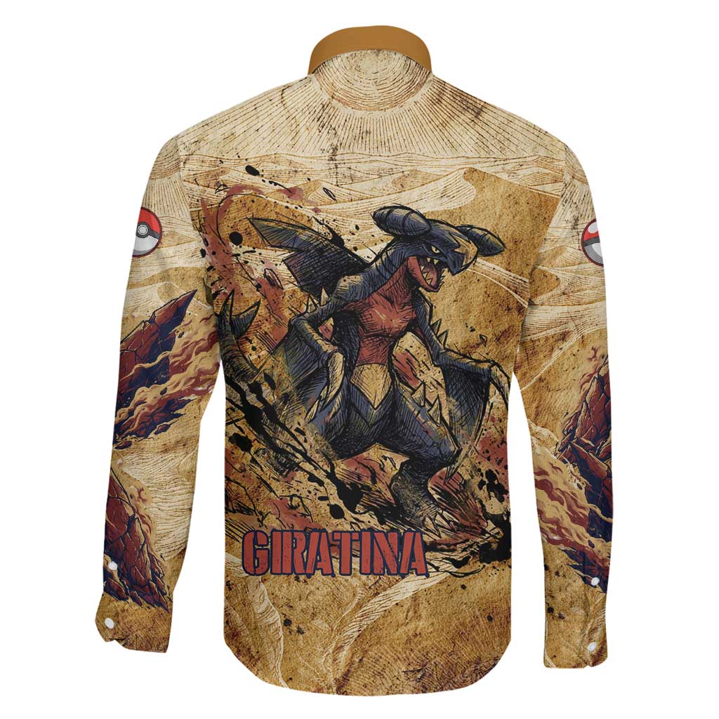 The Desert Apex Giratina Family Matching Tank Maxi Dress and Hawaiian Shirt Grunge Ink Sandstorm Art