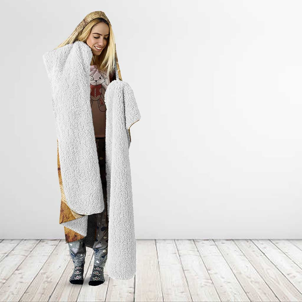 The Desert Apex Giratina Hooded Blanket Grunge Ink Sandstorm Art
