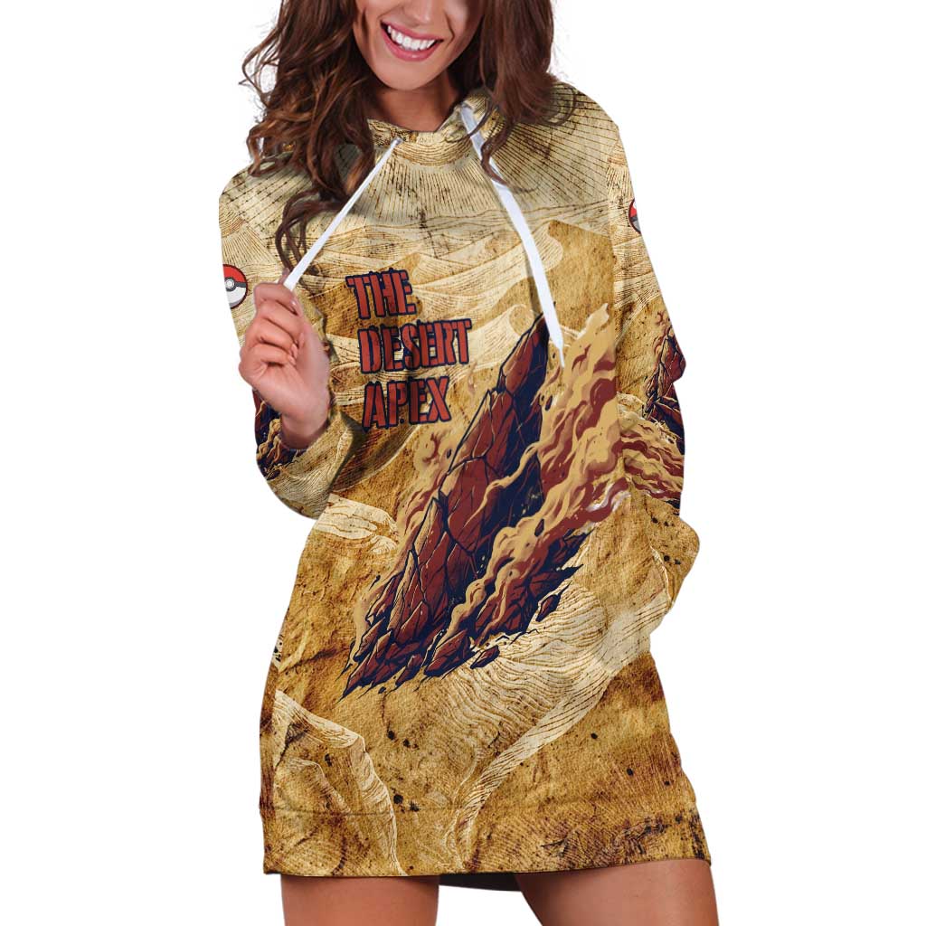 The Desert Apex Giratina Hoodie Dress Grunge Ink Sandstorm Art