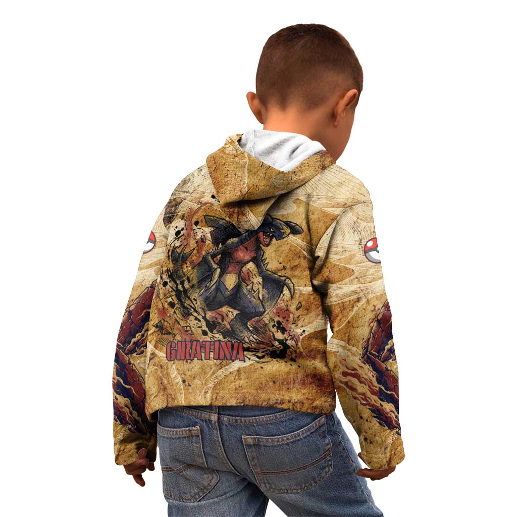 The Desert Apex Giratina Kid Hoodie Grunge Ink Sandstorm Art