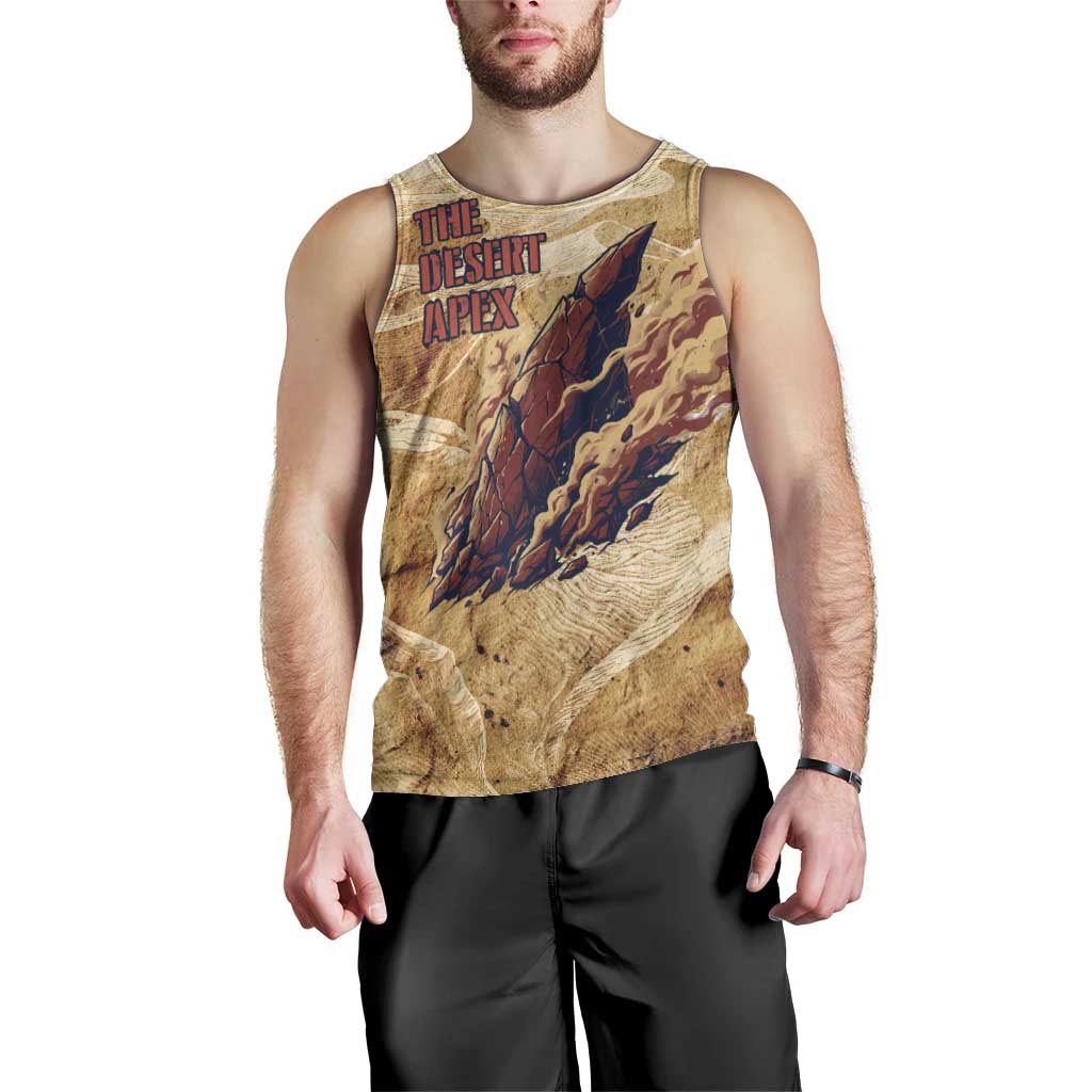 The Desert Apex Giratina Men Tank Top Grunge Ink Sandstorm Art