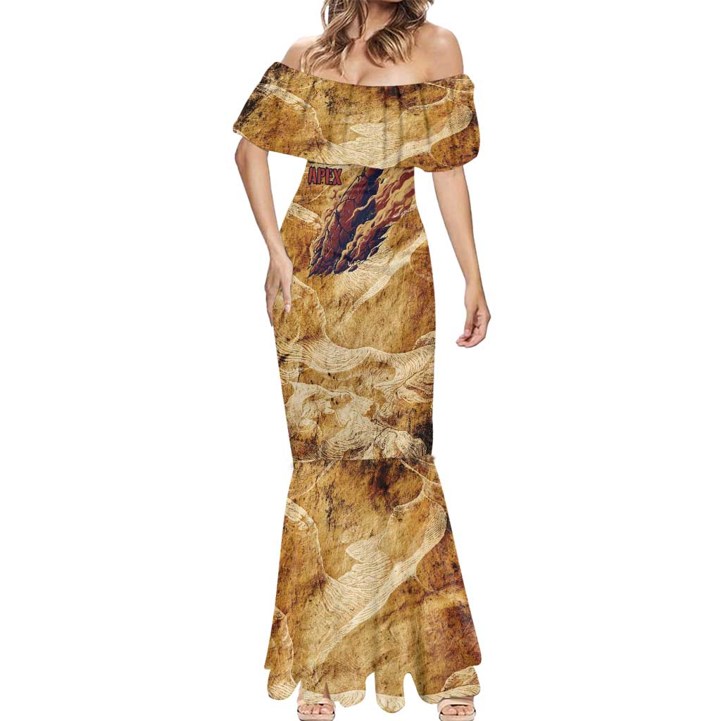 The Desert Apex Giratina Mermaid Dress Grunge Ink Sandstorm Art