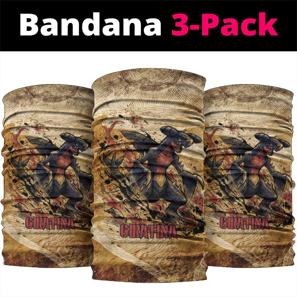 The Desert Apex Giratina Neck Gaiter Grunge Ink Sandstorm Art