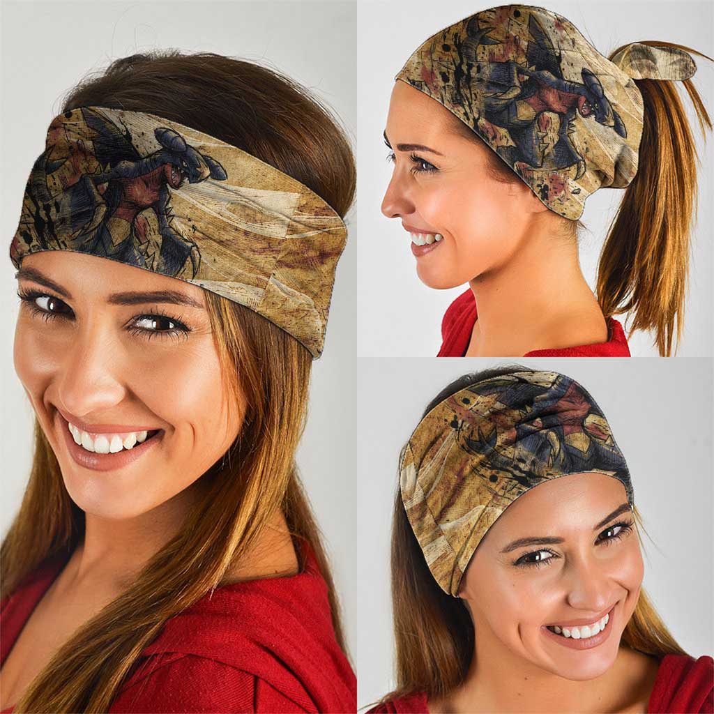The Desert Apex Giratina Neck Gaiter Grunge Ink Sandstorm Art