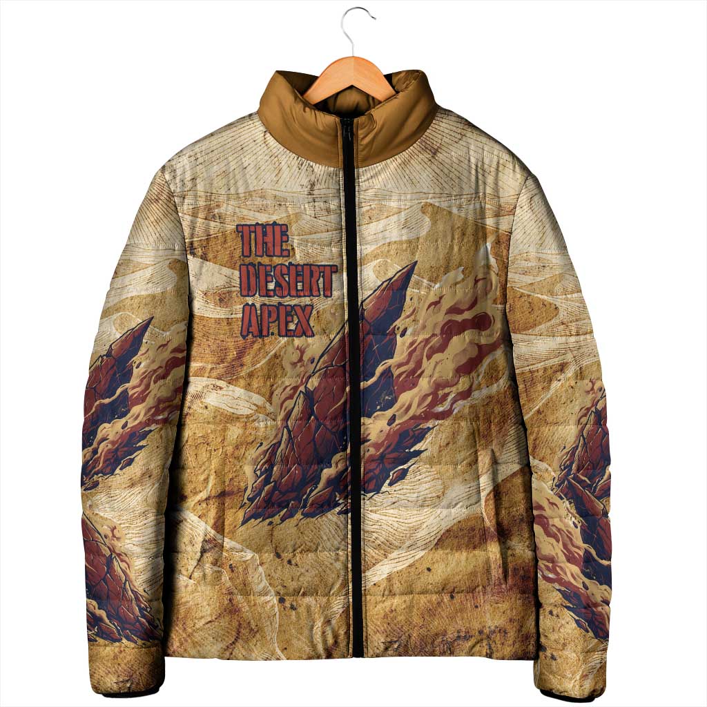 The Desert Apex Giratina Padded Jacket Grunge Ink Sandstorm Art