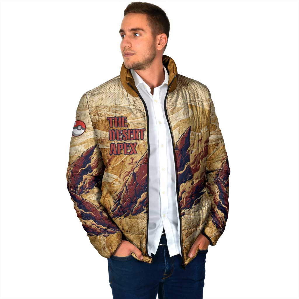 The Desert Apex Giratina Padded Jacket Grunge Ink Sandstorm Art