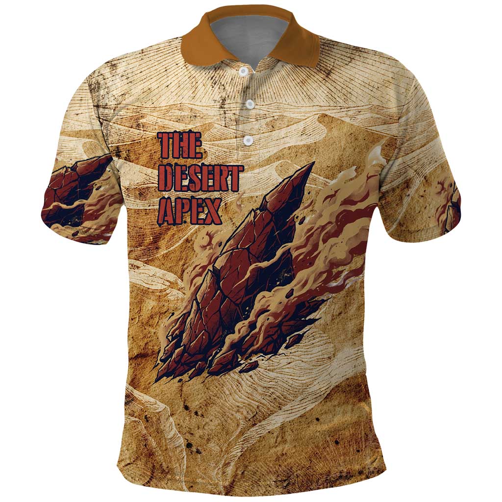 The Desert Apex Giratina Polo Shirt Grunge Ink Sandstorm Art
