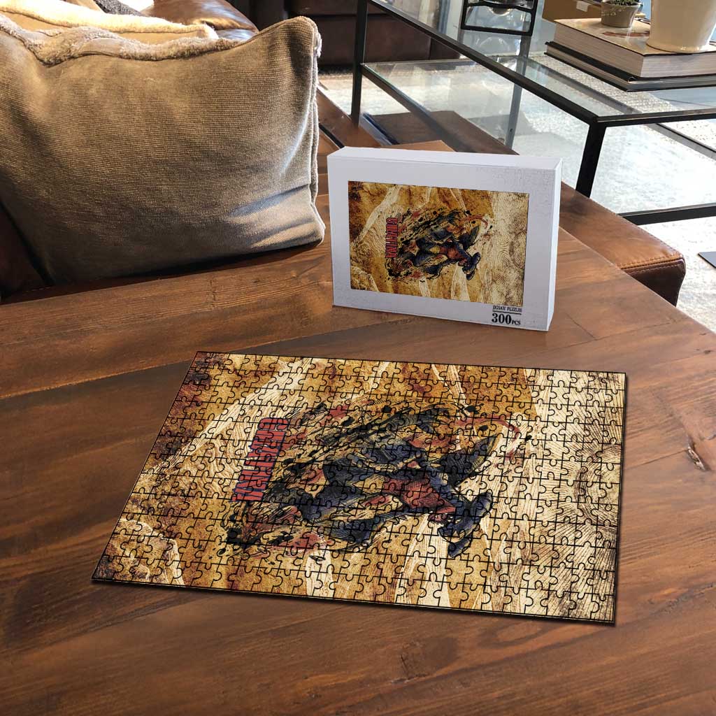 The Desert Apex Giratina Puzzle Grunge Ink Sandstorm Art