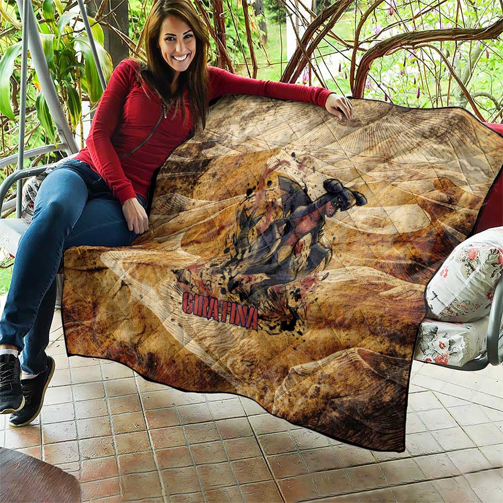 The Desert Apex Giratina Quilt Grunge Ink Sandstorm Art
