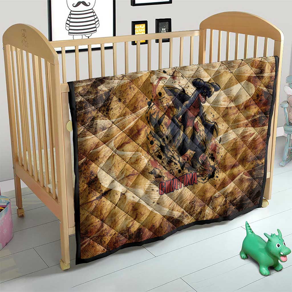 The Desert Apex Giratina Quilt Grunge Ink Sandstorm Art
