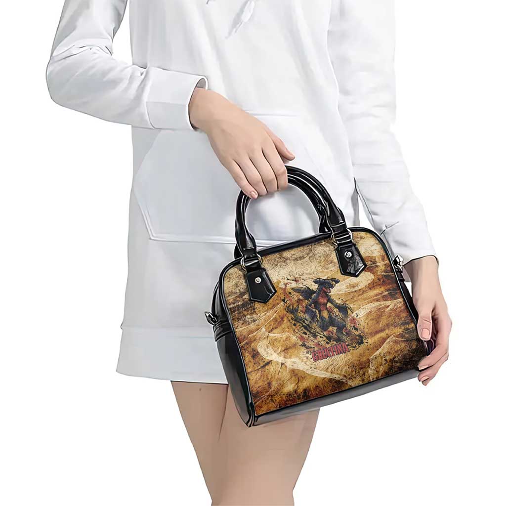 The Desert Apex Giratina Shoulder Handbag Grunge Ink Sandstorm Art