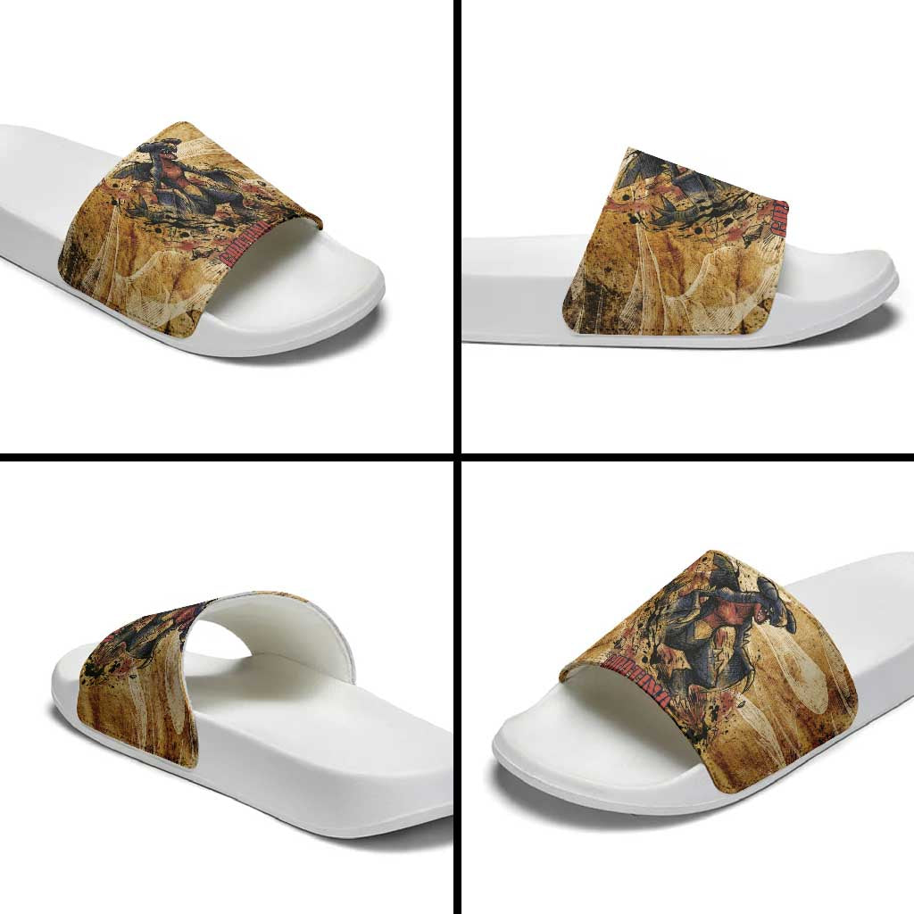 The Desert Apex Giratina Slide Sandals Grunge Ink Sandstorm Art
