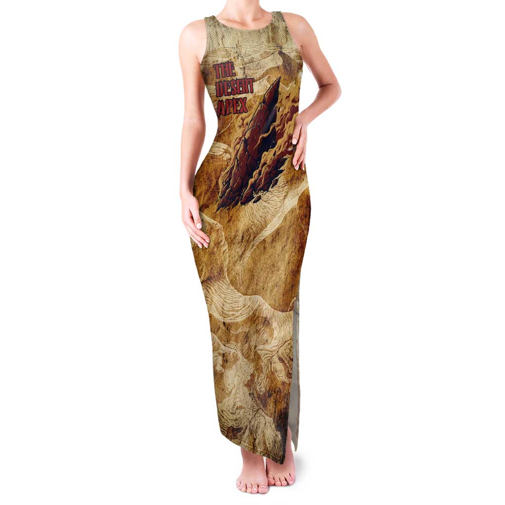 The Desert Apex Giratina Tank Maxi Dress Grunge Ink Sandstorm Art