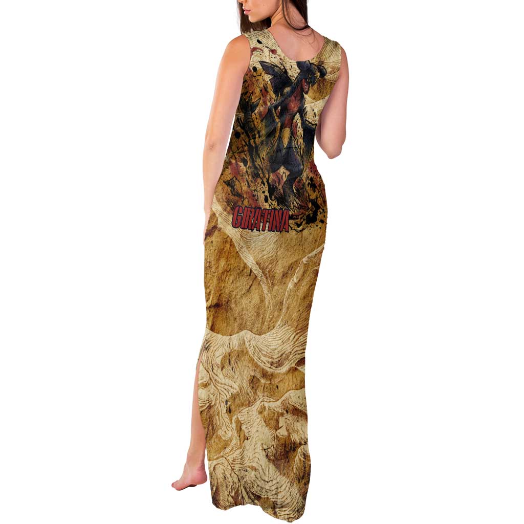 The Desert Apex Giratina Tank Maxi Dress Grunge Ink Sandstorm Art