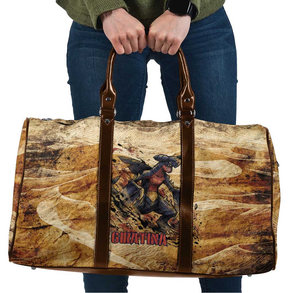 The Desert Apex Giratina Travel Bag Grunge Ink Sandstorm Art