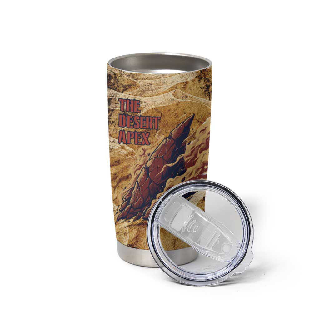 The Desert Apex Giratina Tumbler Cup Grunge Ink Sandstorm Art
