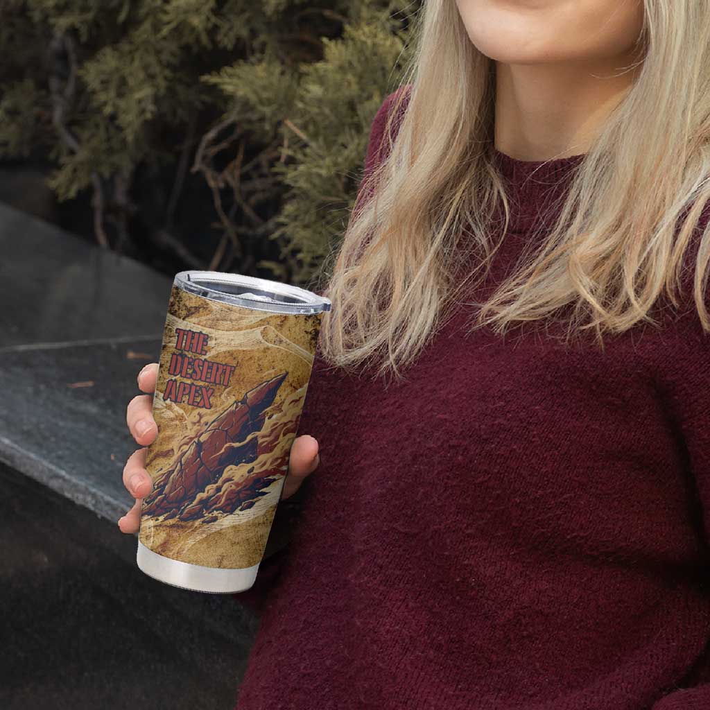 The Desert Apex Giratina Tumbler Cup Grunge Ink Sandstorm Art