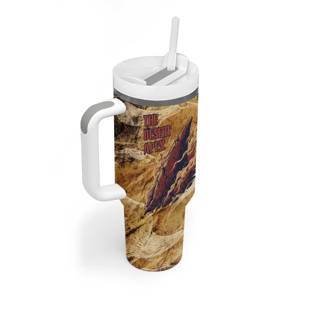 The Desert Apex Giratina Tumbler With Handle Grunge Ink Sandstorm Art