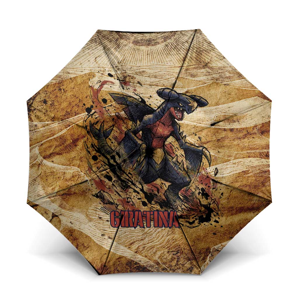 The Desert Apex Giratina Umbrella Grunge Ink Sandstorm Art