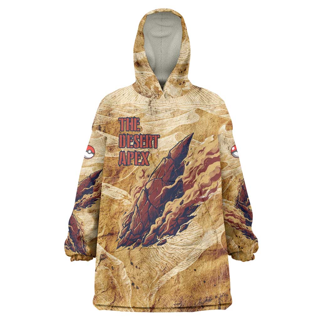 The Desert Apex Giratina Wearable Blanket Hoodie Grunge Ink Sandstorm Art